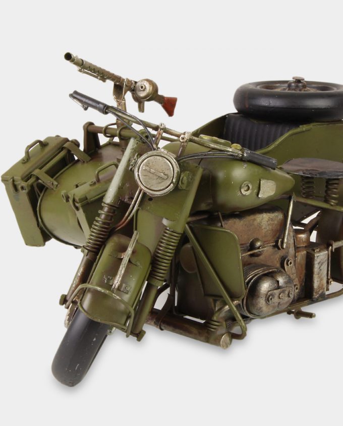 Military Motorcycle Metal Model