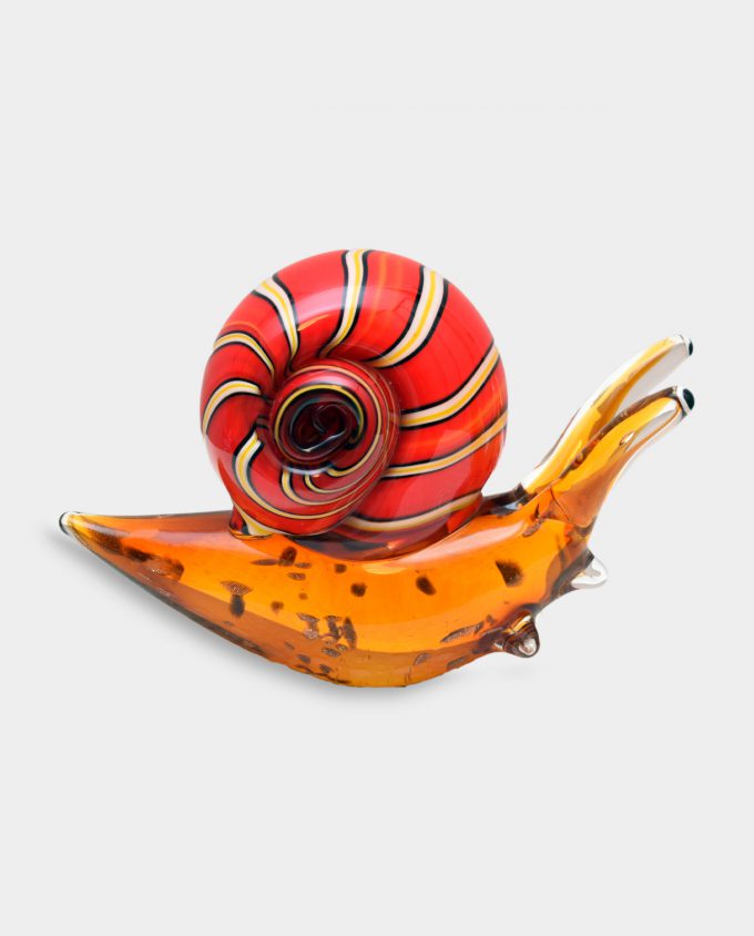 Glass Figurine Murano Style Snail