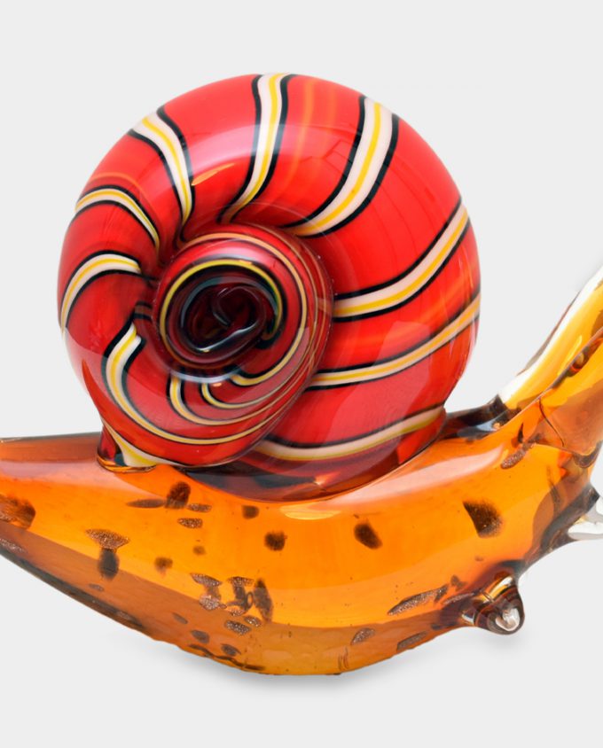 Glass Figurine Murano Style Snail