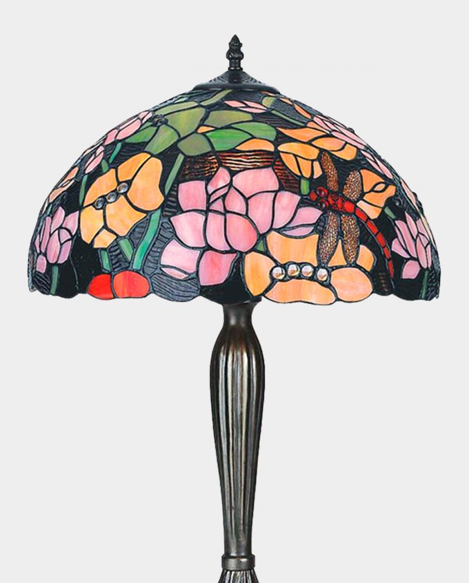 Stained Glass Lamp Field Flowers