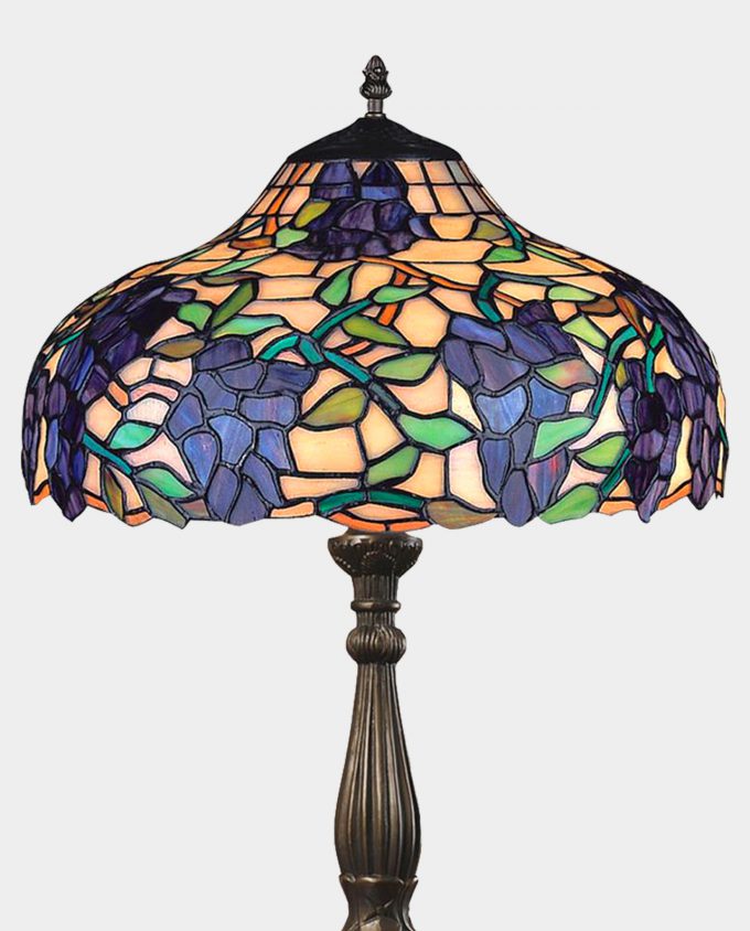 Stained Glass Lamp Grapevine