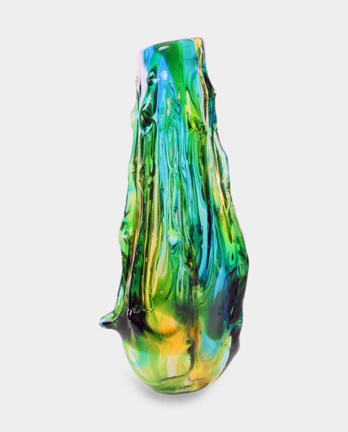 Glass Vase Murano Style Lagoon
