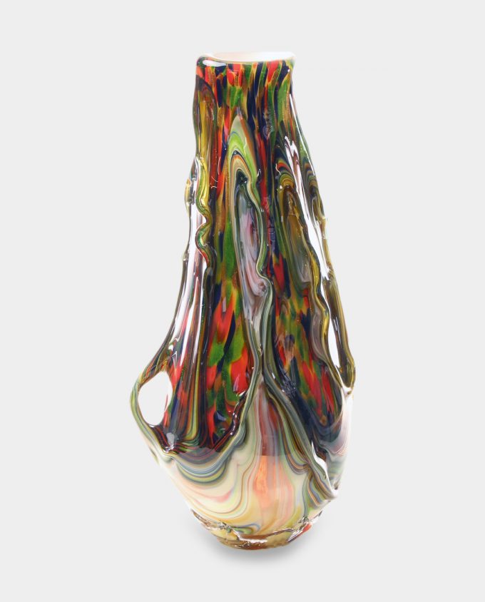 Glass Vases Murano Style Volcano