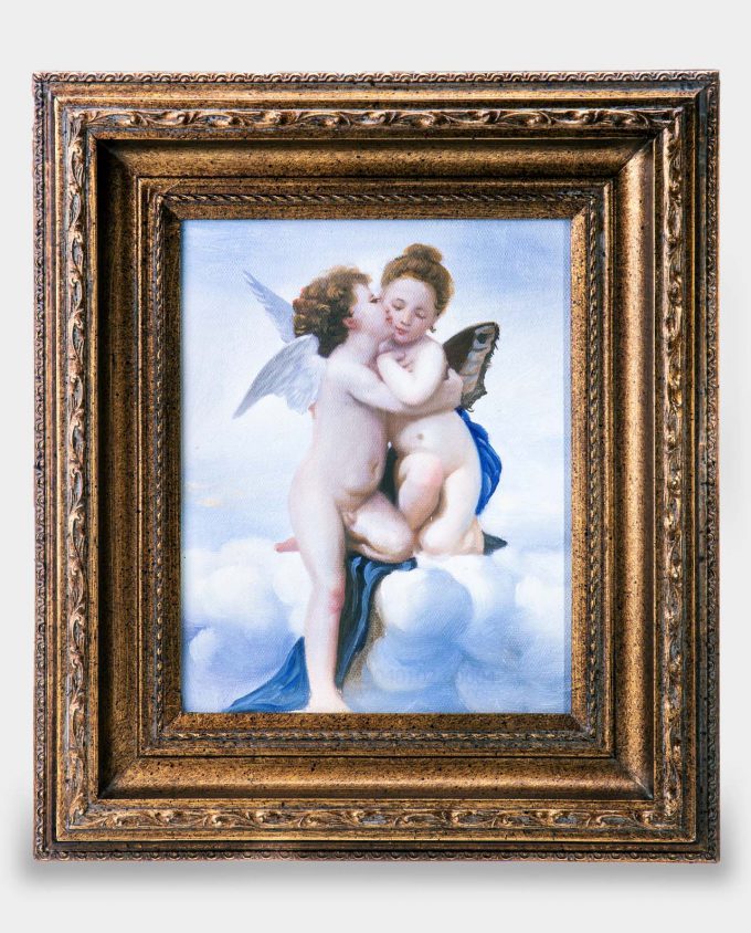Oil Painting Angelic Kiss