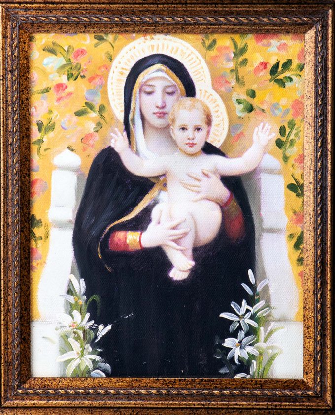Oil Painting of Madonna and Child