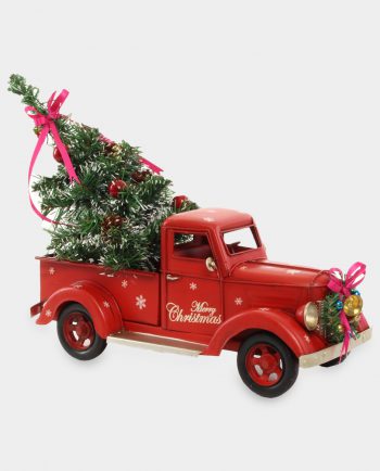 Christmas Antique Car Oldtimer Metal Model Holidays Home Decoration