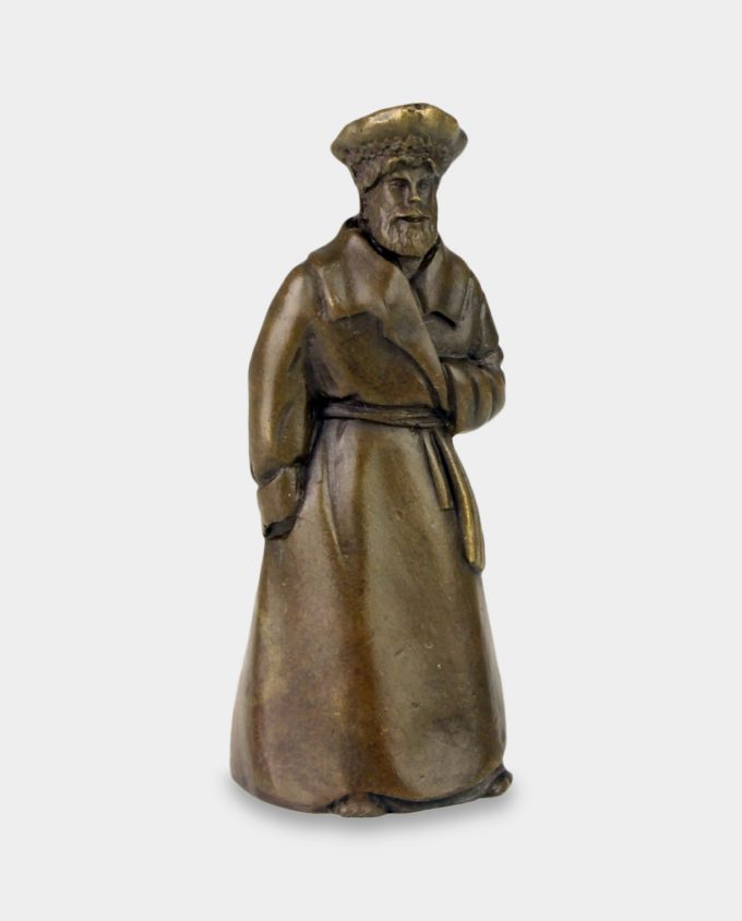 Bronze Table Bell Man