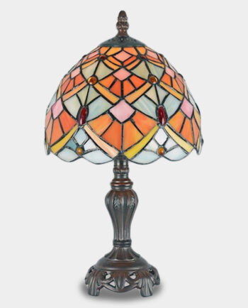 Stained Glass Lamp Tiffany Style Fan Pattern
