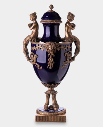 Purple Porcelain Amphora with Women
