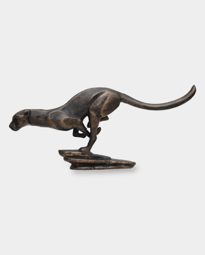 Running Puma Cast Iron Rustic Decorative Figure