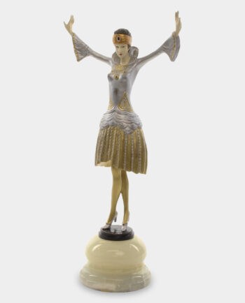 Dancer in Turban acc. Chiparus Art Deco Bronze Sculpture