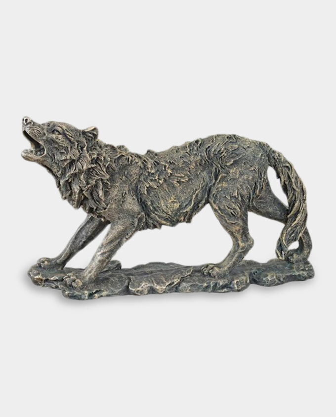 Howling Wolf Large Sculpture