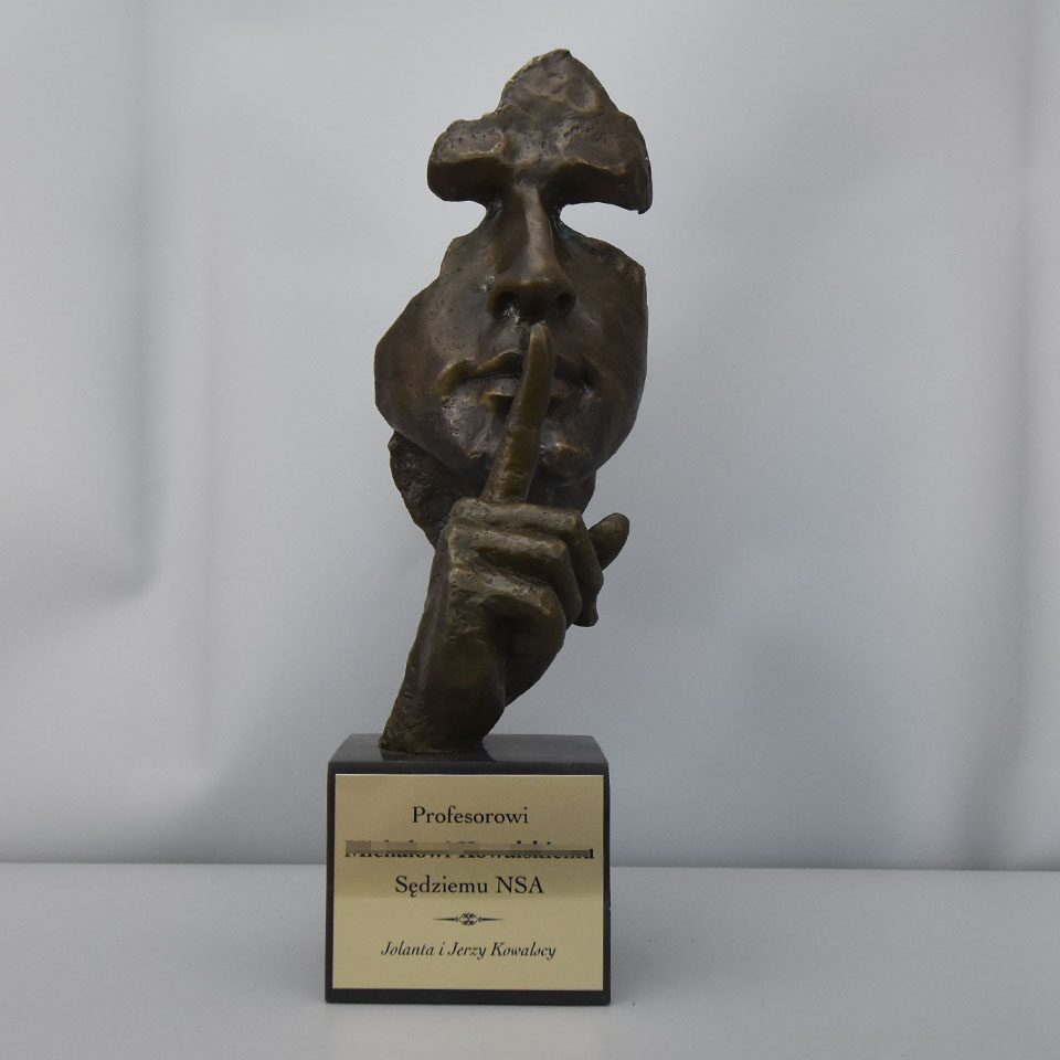 Symbolic Abstract Sculpture Silence Gift for Professor on the Occasion of his Nomination as a Judge