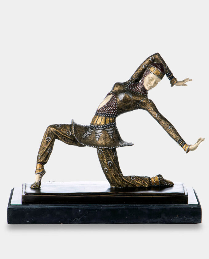 Dancer in Colorful Costume by D.H. Chiparus Bronze Sculpture