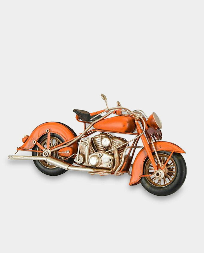 Model Metal Orange Indian Motorcycle
