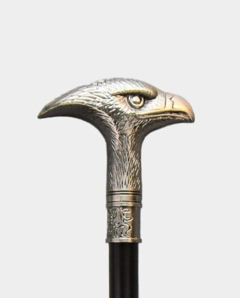 Wooden Walking Stick with Eagle's Head