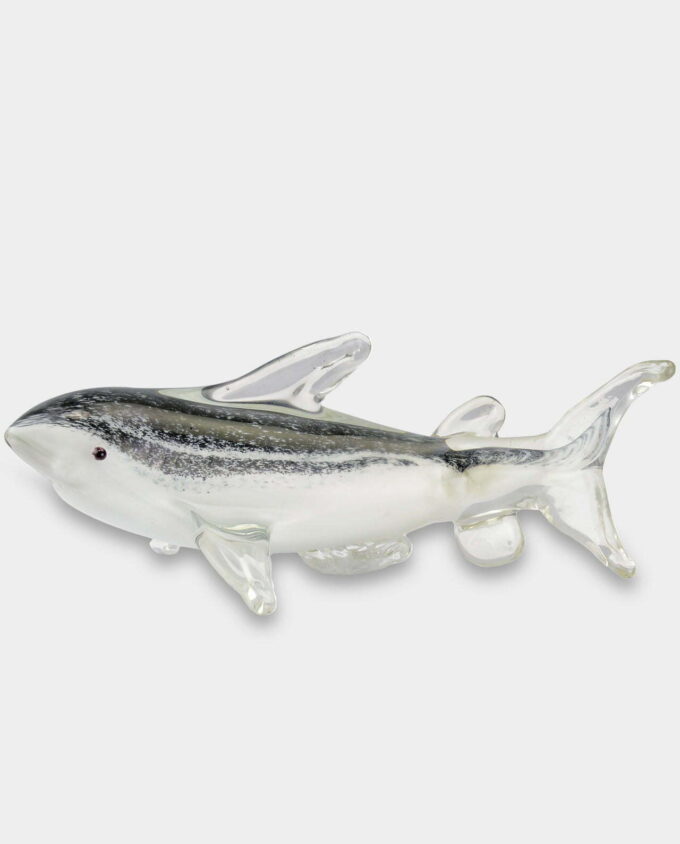 Glass Figure Murano Style Transparent Fish