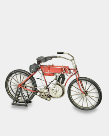 Orange Bicycle Vintage Metal Model