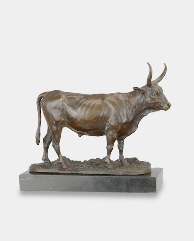 Majestic Bull Bronze Sculpture