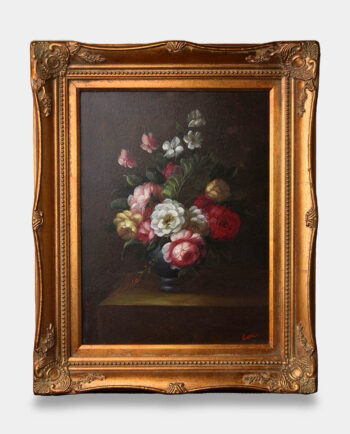 Oil Painting Still Life Captivating Flower Bouquet