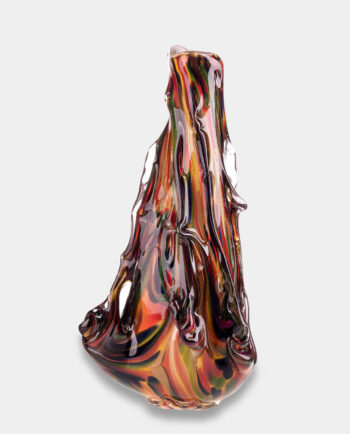 Colorful Murano Style Vase with Original Shape