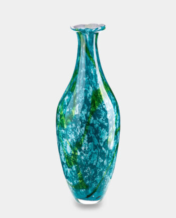 Colorful Vase in Murano Style with a Narrow Neck