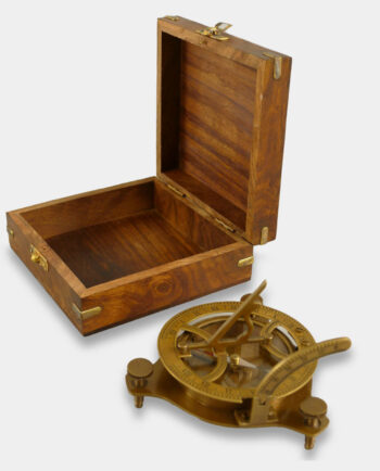 Zestaw Marynistyczny Kompas w Drewnianym Pudełku
