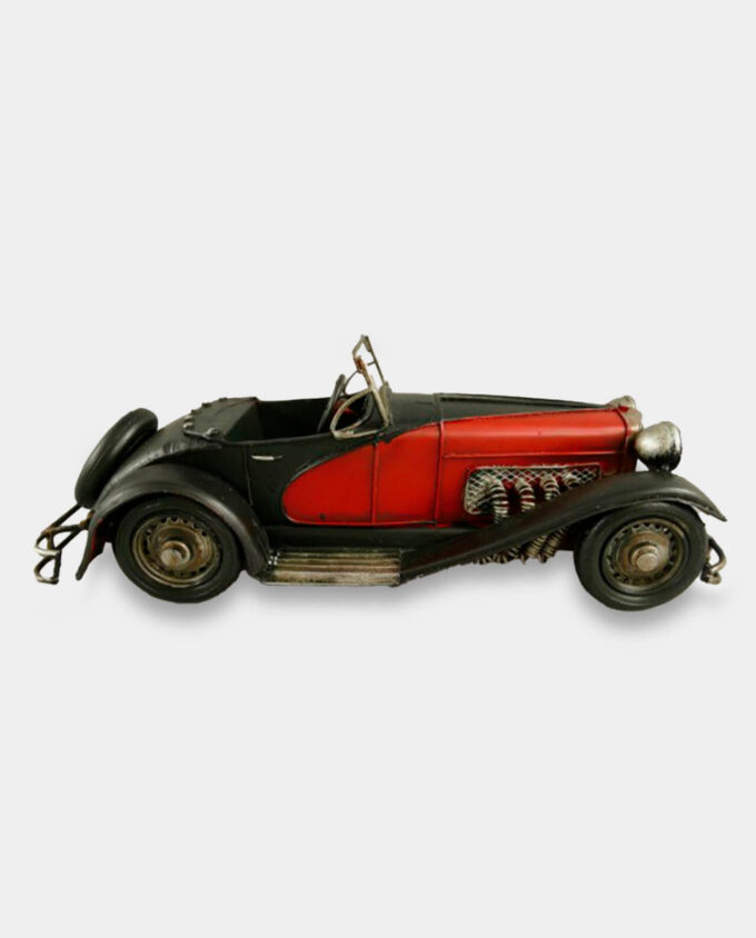 Czarno-Czerwony Samochód Burago Model Metalowy