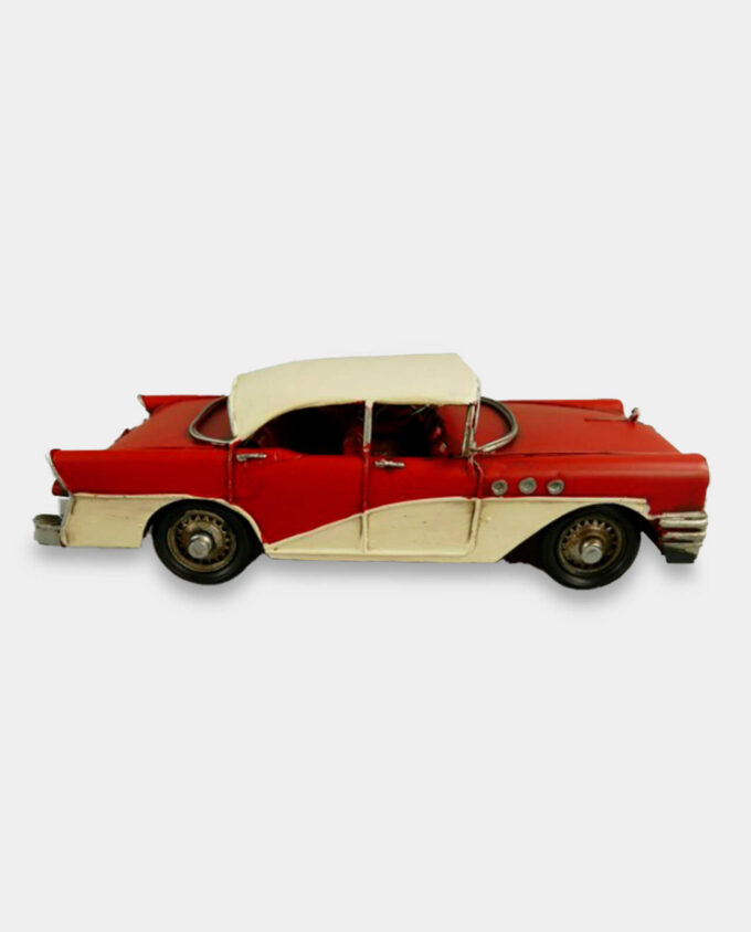 Cadillac Biało-Czerwony Model Metalowy