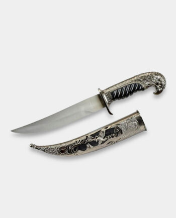 Hunting Dagger Richly Decorated with Eagle Head